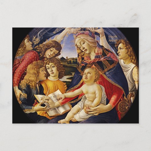 ヴィンテージのマドンナのクリスマスの郵便はがき シーズンポストカード (正面)