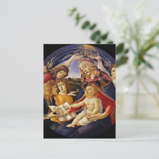 ヴィンテージのマドンナのクリスマスの郵便はがき シーズンポストカード (スタンド正面)