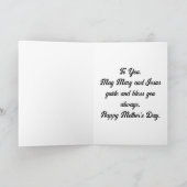 ヴィンテージのマリーと赤ちゃんイエス 母の日のグリーティングカード カード (内部)