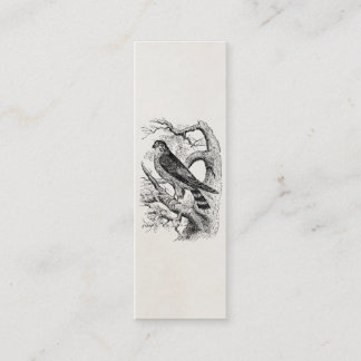 ヴィンテージのマーリンの《鳥》ハヤブサの鳥-鳥のテンプレートのブランク スキニー名刺