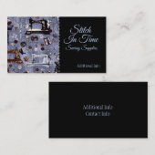 ヴィンテージのミシンの名刺 名刺 (正面/裏面)