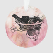 ヴィンテージのミシン及び概念のオーナメント オーナメント (正面)