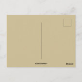 ヴィンテージのミストレとホリーのクリスマス ポストカード (裏面)