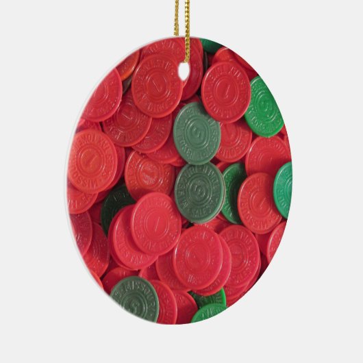 ヴィンテージのミズーリの消費税トークン セラミックオーナメント (右)