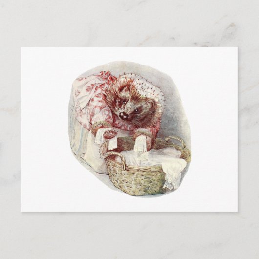 ヴィンテージのミセス・ティギー・ウィンクル・ランドリー ポストカード (正面)