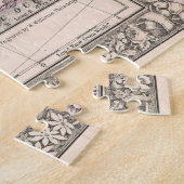 ヴィンテージのミッチェ統一されたル地図（1866年） ジグソーパズル (側面)