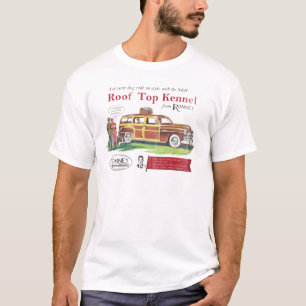 ヴィンテージのミット・ロムニー犬のレトロの広告 Tシャツ