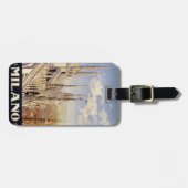 ヴィンテージのミラノミラノイタリアのカスタムな荷物のラベル ラゲッジタグ (正面横)