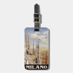 ヴィンテージのミラノミラノイタリアのカスタムな荷物のラベル ラゲッジタグ