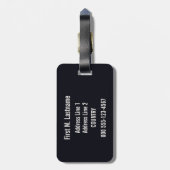 ヴィンテージのミラノミラノイタリアのカスタムな荷物のラベル ラゲッジタグ (裏面縦)