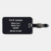 ヴィンテージのミラノミラノイタリアのカスタムな荷物のラベル ラゲッジタグ (裏面横)