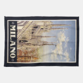 ヴィンテージのミラノミラノイタリア手タオル キッチンタオル (横)