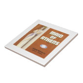 ヴィンテージのメイドオブアテネフルーツクラートラベル タイル (側面)