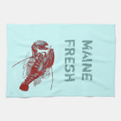 ヴィンテージのメインの新しいロブスター キッチンタオル (横)