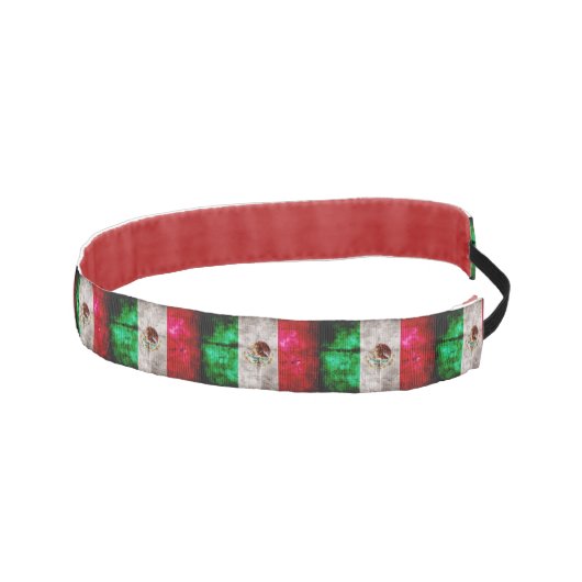 ヴィンテージのメキシコの風化させた旗 アスレチックヘッドバンド (右)