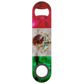 ヴィンテージのメキシコの風化させた旗 スピード栓抜き (裏面)