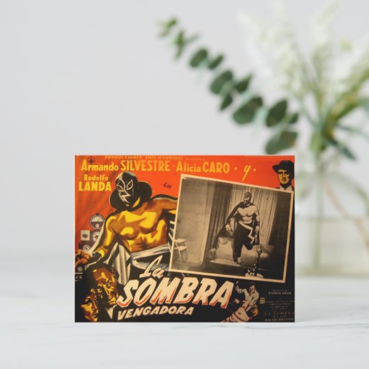 ヴィンテージのメキシコ人によって覆われる英雄のロビー車 ポストカード (スタンド正面)