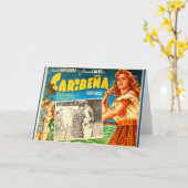 ヴィンテージのメキシコ映画のポスターの挨拶状 カード (黄色い花)