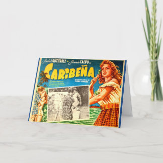 ヴィンテージのメキシコ映画のポスターの挨拶状 カード