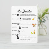 ヴィンテージのメキシコ結婚式またはフェスタプログラムタイムライン プログラム (スタンド正面)