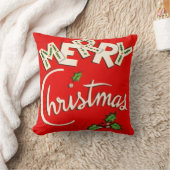 ヴィンテージのメリークリスマスの季節的な枕 クッション (ブランケット)