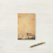 ヴィンテージのメリークリスマス ポストイット (デスク上)