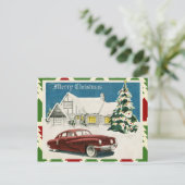 ヴィンテージのメリークリスマス ポストカード (スタンド正面)