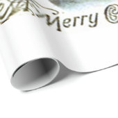 ヴィンテージのメリークリスマス ラッピングペーパー (ロールコーナー)