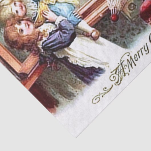 ヴィンテージのメリークリスマス 薄葉紙 (詳細)