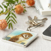 ヴィンテージのメンフクロウ キーホルダー (側面)