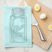 ヴィンテージのメーソンジャー(あなたの台所色をカスタマイズ) キッチンタオル (四つ折り)