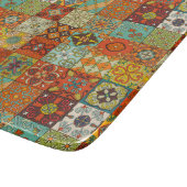 ヴィンテージのモザイクタラベラのオーナメント カッティングボード (角)