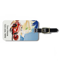 ヴィンテージのモナコ旅行カスタムな荷物のラベル