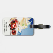 ヴィンテージのモナコ旅行カスタムな荷物のラベル ラゲッジタグ (裏面横)