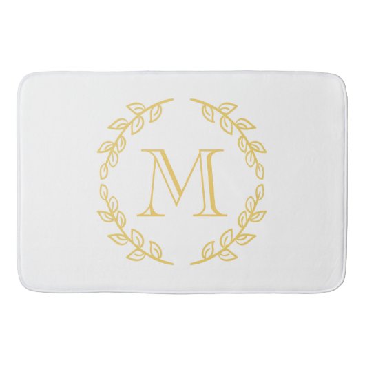 ヴィンテージのモノグラム バスマット (正面)