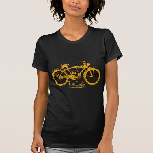 ヴィンテージのモペットの金ゴールド Tシャツ (正面)