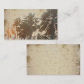 ヴィンテージのヤシの木の名刺 名刺 (正面/裏面)