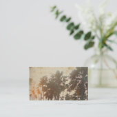 ヴィンテージのヤシの木の名刺 名刺 (スタンド正面)