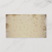 ヴィンテージのヤシの木の名刺 名刺 (裏面)