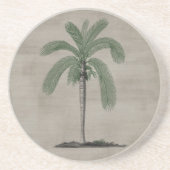 ヴィンテージのヤシの木 コースター (正面)