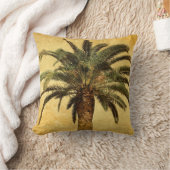 ヴィンテージのヤシの木-熱帯カスタマイズテンプレート クッション (ブランケット)