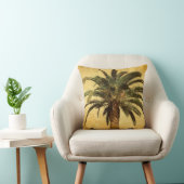 ヴィンテージのヤシの木-熱帯カスタマイズテンプレート クッション (椅子)