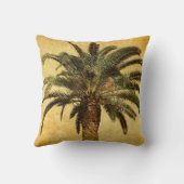 ヴィンテージのヤシの木-熱帯カスタマイズテンプレート クッション (裏面)