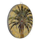 ヴィンテージのヤシの木-熱帯カスタマイズテンプレート ダーツボード (正面左)