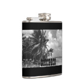 ヴィンテージのヤシパーソナライズされたの木 フラスク (右)