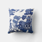 ヴィンテージのヤナギパターン クッション (裏面)