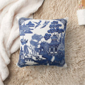 ヴィンテージのヤナギパターン クッション (ブランケット)