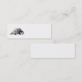 ヴィンテージのヤマアラシのイラストレーション- 1800'sヤマアラシ スキニー名刺 (正面/裏面)