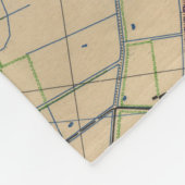 ヴィンテージのユタのビーチの攻撃開始日の侵入Map (1944年) フリースブランケット (角)