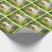 ヴィンテージのユニコーンのギフトの包装紙 ラッピングペーパー (角)